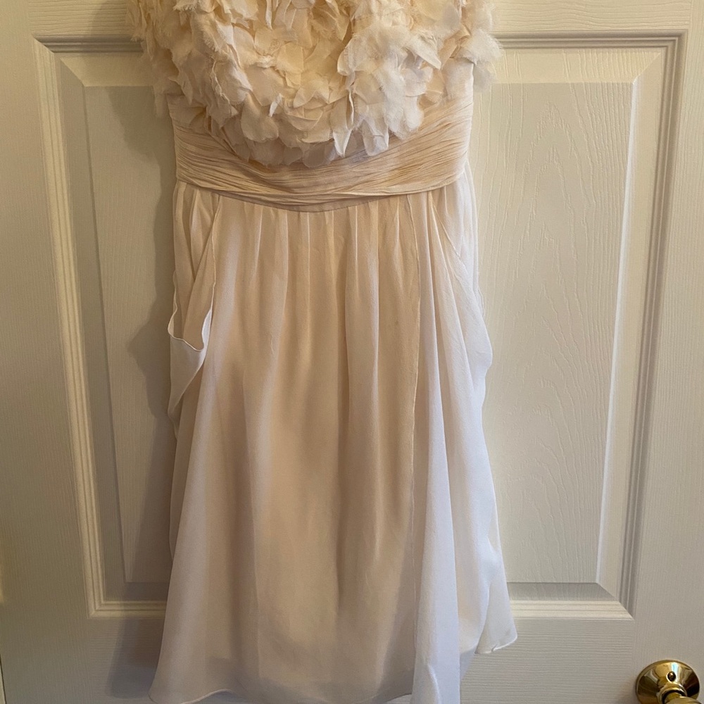 White strapless dress!